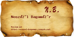 Noszál Bagamér névjegykártya
